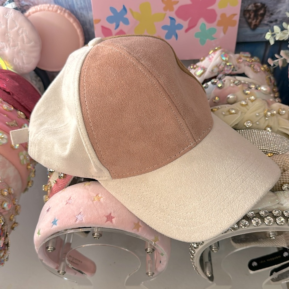Free People Faux Suede Baseball Cap